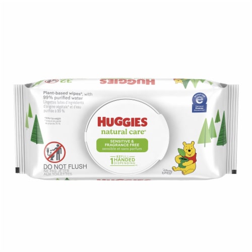 Huggies Natural Care Baby Wipe Soft Pack, 32 Wipes 42511 Perspective: front