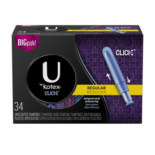 U by Kotex Click Regular Tampons Perspective: front
