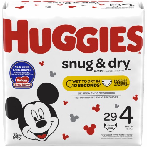 Huggies Snug & Dry Diapers, Size 1 (8-14 lb), Disney Baby, Diapers &  Training Pants