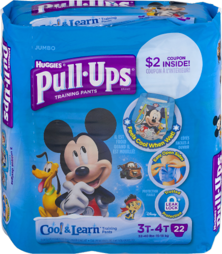 Pull-Ups Cool & Learn Boys' Potty Training Pants, 3T-4T (32-40 lbs), 22 ct  - Foods Co.