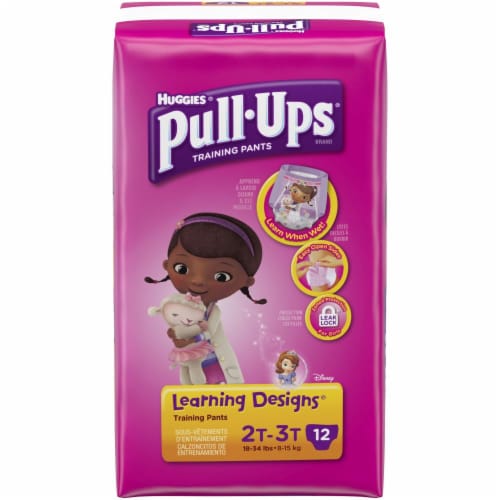 Pull-Ups Learning Designs Girls' Potty Training Pants 2T-3T (16-34 lbs), 74  ct - Kroger