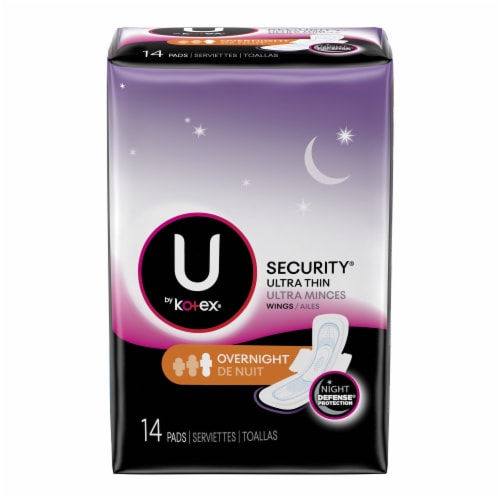 U by Kotex Balance Ultra Thin Overnight Pads with Wings, Extra