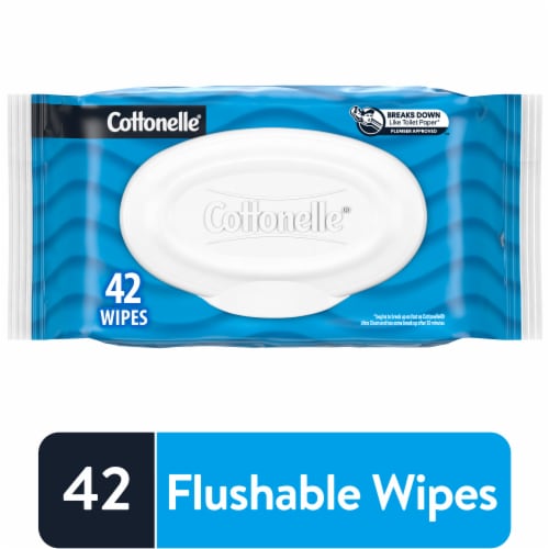 Cottonelle Fresh Care Flushable Wipes Perspective: front