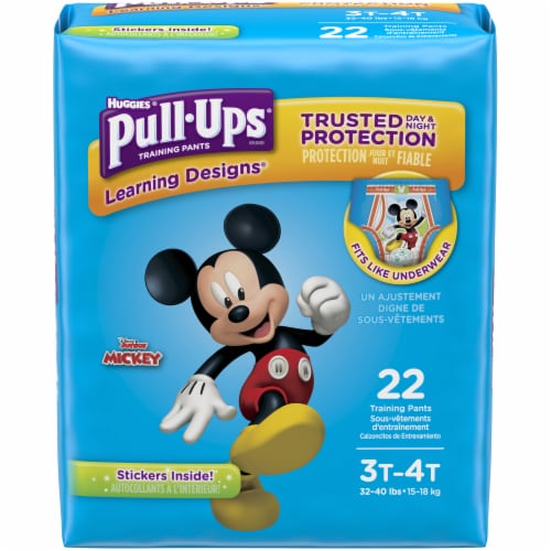 Pull-Ups Learning Designs Boys' Potty Training Pants, 3T-4T (32-40 lbs), 22  ct - Fred Meyer