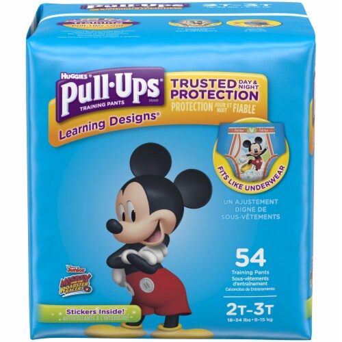 Pull-Ups Learning Designs Boys' Potty Training Pants, 2T-3T (16-34 lbs) Perspective: front