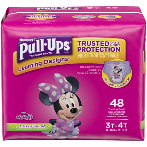 Pull-Ups Learning Designs Girls' Potty Training Pants, 3T-4T (32-40 lbs),  48 ct - City Market