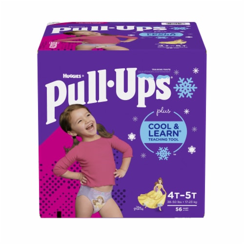 PullUps Cool & Learn 4T5T Girls Training Pants 56 Count, 56 ct Kroger