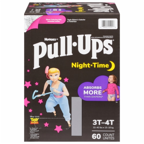 Huggies® Pull Ups® Night-Time Training Pants 3T-4T Girl, 60 ct