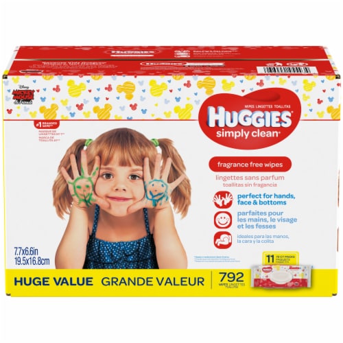 Huggies Simply Clean Unscented Baby Wipes 792 Count, 792 ct - Kroger Huggies Simply Clean Unscented Baby Wipes 792 Count, 792 ct - Kroger