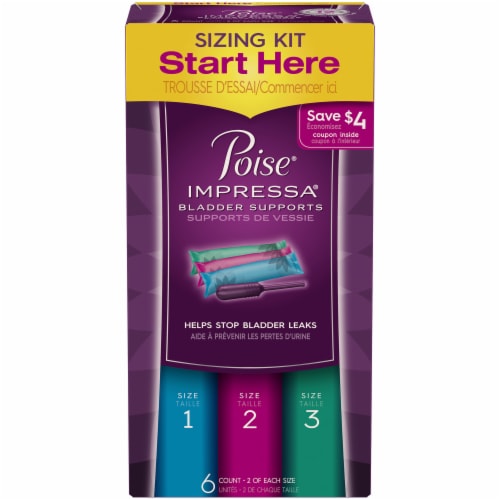 Pay Less Super Markets Poise Impressa Bladder Support Sizing Kit 6 Ct