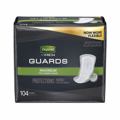 Depend Guards For Men Maximum Absorbency Perspective: front
