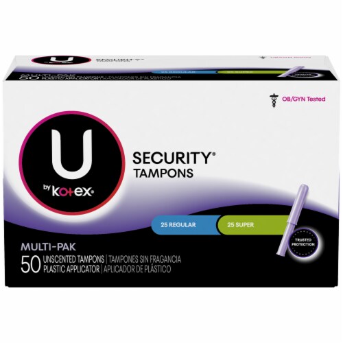 U by Kotex Regular Tampons Multi Pack Perspective: front
