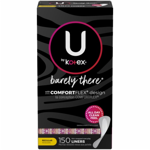 U by Kotex Barely There Regular Everyday Liners Perspective: front