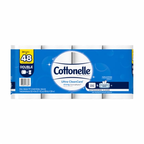 Cottonelle® Ultra CleanCare® Double Roll Toilet Paper Perspective: front