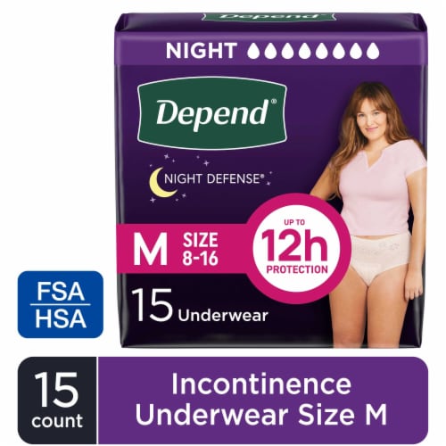 Depend Fresh Protection Adult Incontinence Underwear Maximum Absorbency  Medium Blush Underwear, 18 count - Harris Teeter