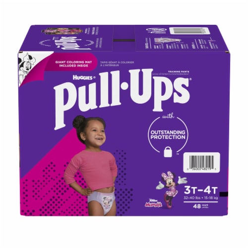 Pull-Ups Learning Designs Girls' Potty Training Pants, 3T-4T (32-40 lbs ...