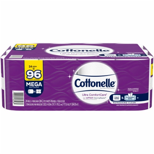 Cottonelle Ultra ComfortCare Mega 2-Ply Standard Toilet Paper Perspective: front