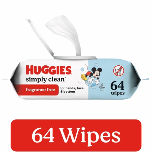 Huggies Simply Clean Unscented Baby Wipes