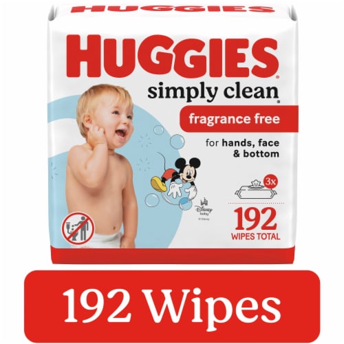 Huggies Simply Clean Fresh Scent Baby Wipes Flip-Top Packs, 3 pk / 64 ct -  Kroger