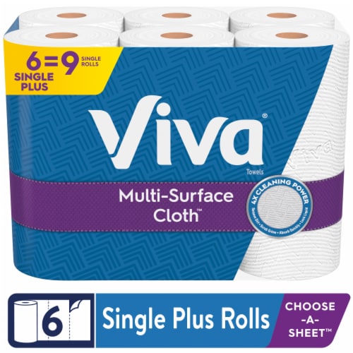 Viva Multi-Surface Cloth Choose-A-Sheet Paper Towels Big Rolls