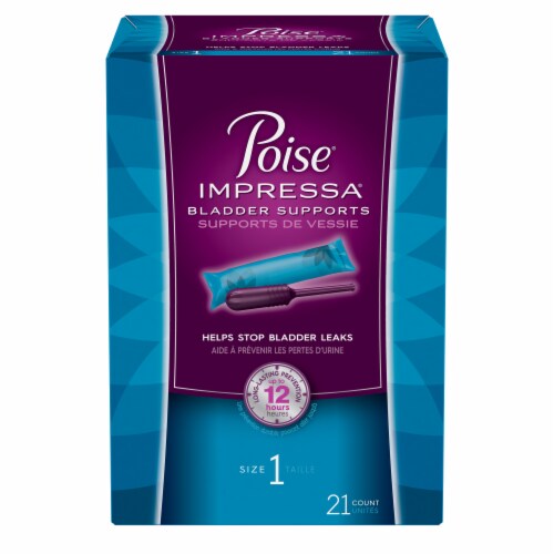 Poise® Impressa® Size 1 Bladder Supports Perspective: front