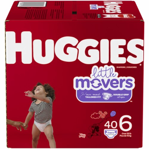 Huggies Little Movers Disney Baby Size 6 Diapers 35+ lbs - 44 ct box