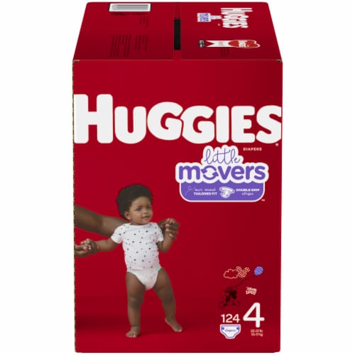 Huggies Little Movers Diapers Size 4, 124 ct - Kroger