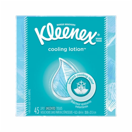Kleenex® Cooling Lotion™ Facial Tissues Perspective: front