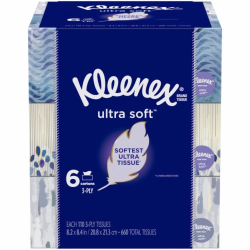 Kleenex Ultra Soft Tissues (6 Pack), 6 pk / 110 ct - Dillons Food Stores