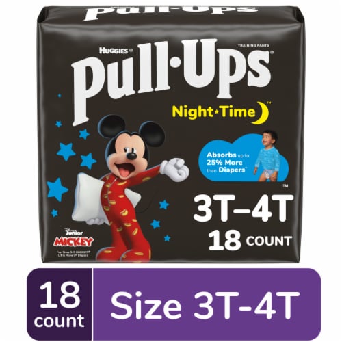 Pull-Ups Night-Time Boys' Potty Training Pants 3T-4T (32-40 lbs), 18 ct -  QFC