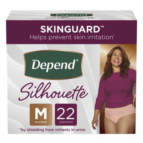 Depend Silhouette Incontinence Underwear Medium Pink 32–42 Inch