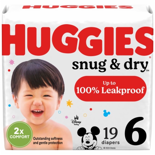 Huggies Snug & Dry Baby Diapers Size 6 (35+ lbs)