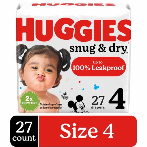 Huggies Snug & Dry Baby Diapers Size 4 (22-37 lbs)