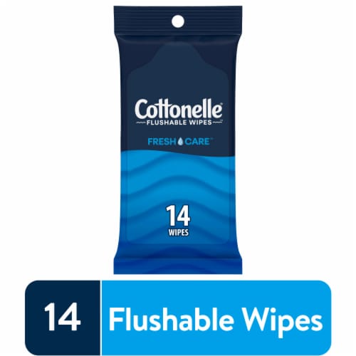 Cottonelle Fresh Care On-The-Go Flushable Wet Wipes On-The-Go Pack Adult Wet Wipes