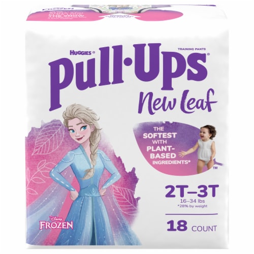 Pull-Ups New Leaf Girls' Potty Training Pants, 2T-3T (16-34 lbs), 18 ct -  Kroger