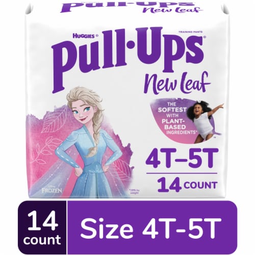 Pull-Ups New Leaf Girls' Potty Training Pants 4T-5T (38-50 lbs), 14 ct -  Pay Less Super Markets