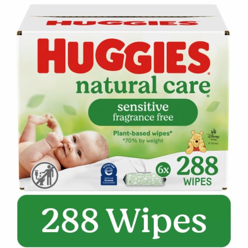 Huggies Natural Care Unscented Sensitive Baby Wipes