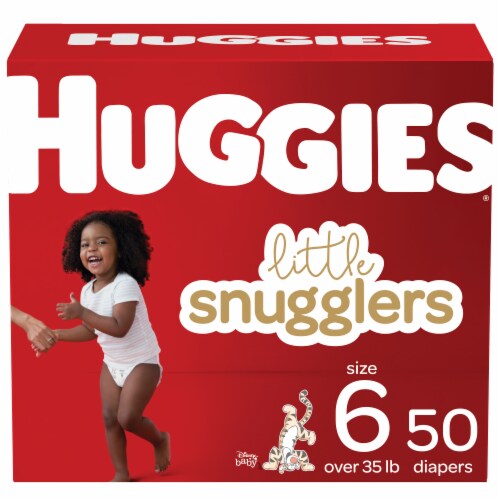 Huggies Little Snugglers Baby Diapers, Size 6 (35+ lbs), 50 count - City  Market