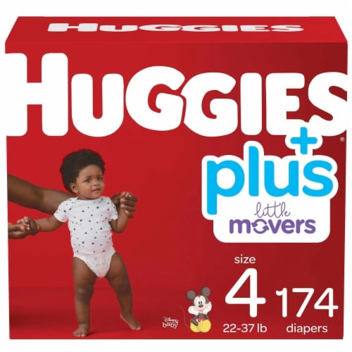 Huggies Little Movers Baby Diapers - Size 4 66 ct