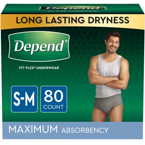 Depend® Male Max Absorbency S/M Fit-Flex® Incontinence Underwear Perspective: front