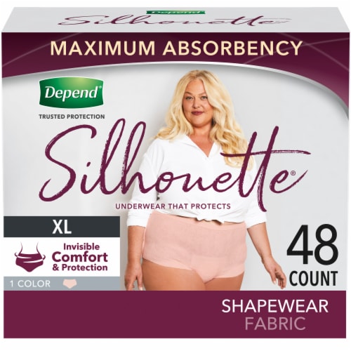 Depend® Silhuoette® Shapewear Women's Incontinence Underwear, 48