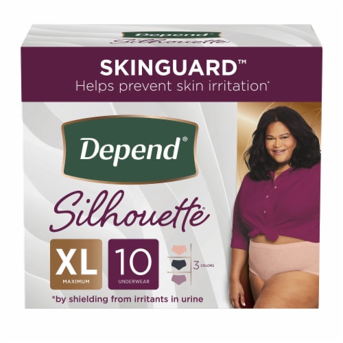 Depend® Silhouette® Maximum Absorbency XL Underwear Perspective: front