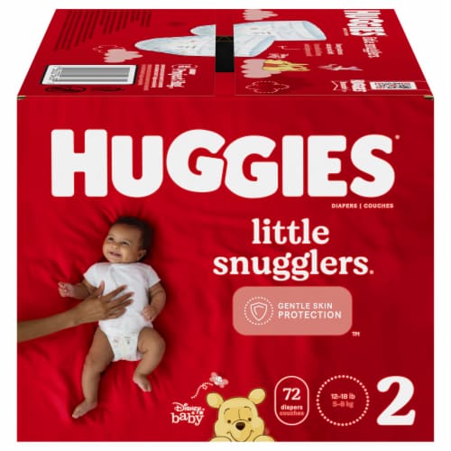 Huggies Little Snugglers Baby Diapers, Size 2 (12-18 lbs)