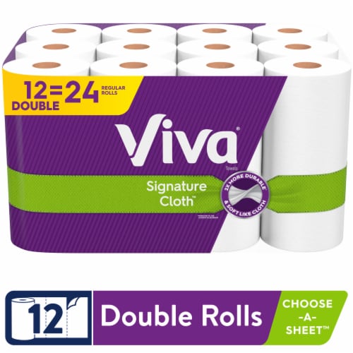 Viva Signature Cloth Choose-A-Sheet Paper Towels Rolls Perspective: front