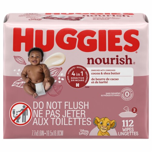 Huggies® Nourish™ Baby Wipes Perspective: front