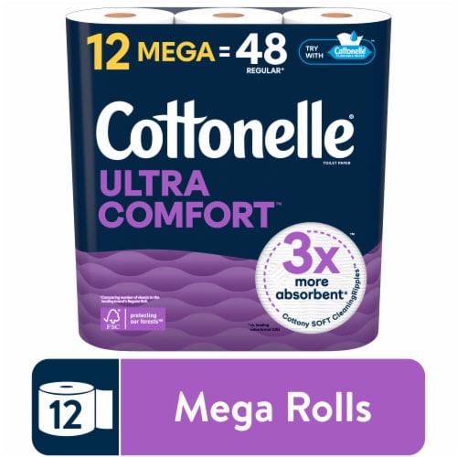 Cottonelle Ultra Comfort Soft Toilet Paper Perspective: front