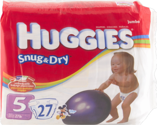 Save on Huggies Snug & Dry Size 5 Diapers 27+ lbs Order Online Delivery