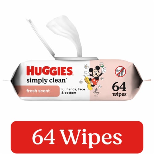 Huggies Simply Clean Fresh Scent Baby Wipes Perspective: front