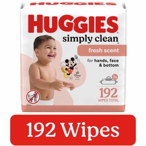Huggies Simply Clean Fresh Scent Baby Wipes Perspective: front