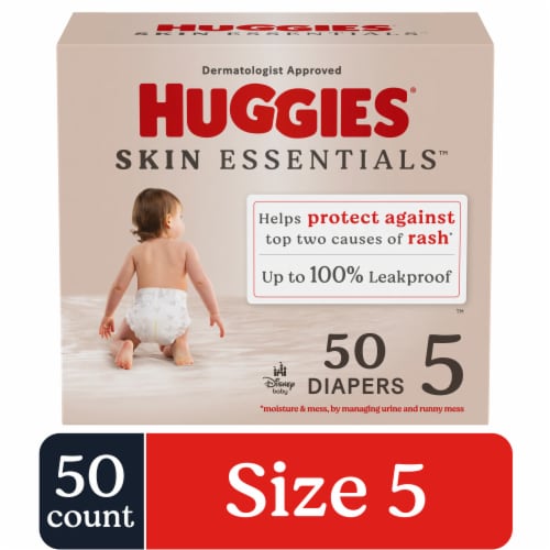 Huggies Skin Essentials Baby Diapers Size 5 (27+ lbs), 50 count Kroger